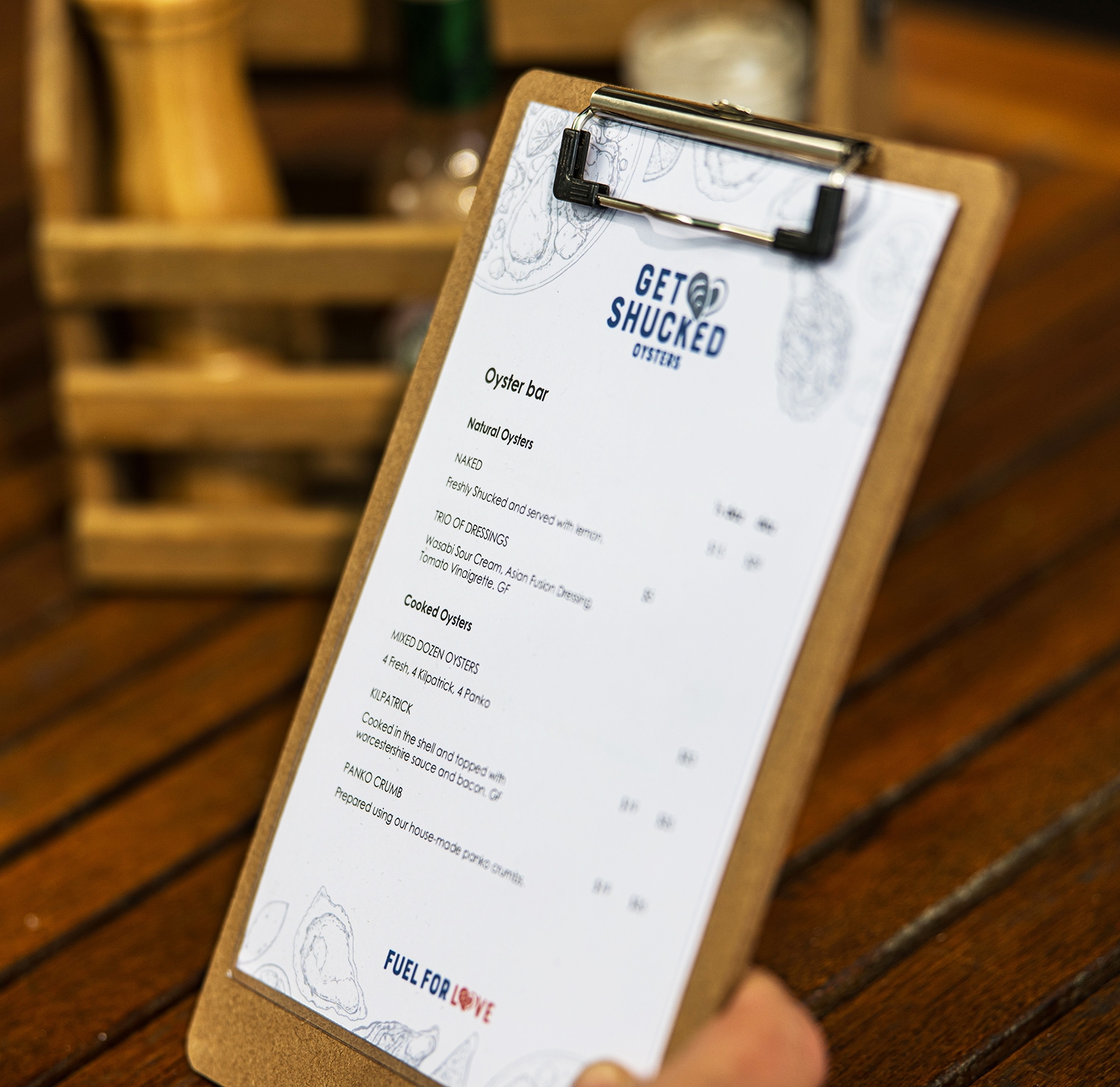 Menu Get Shucked